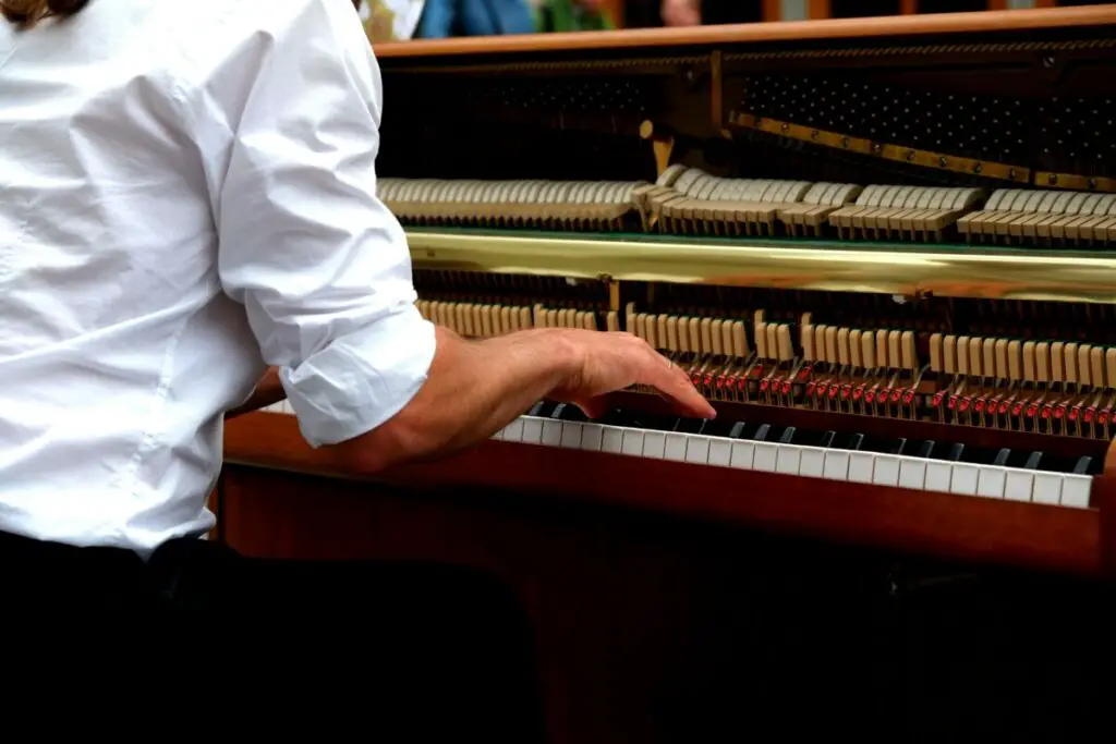 playing piano