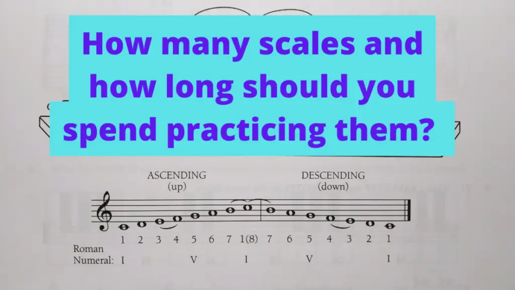 How many piano scales to practice every day and how long should you spend practicing them
